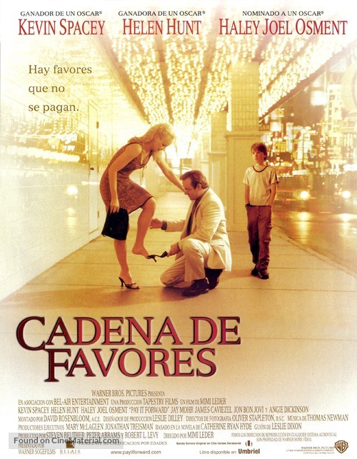 Pay It Forward - Spanish Movie Poster