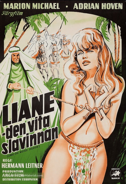 Liane, die wei&szlig;e Sklavin - Swedish Movie Poster