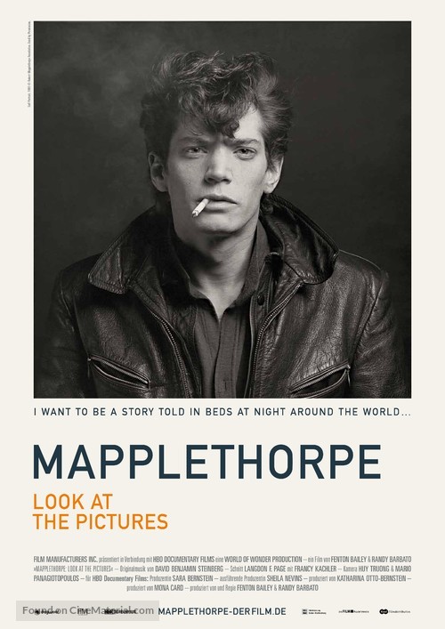 Mapplethorpe: Look at the Pictures - German Movie Poster