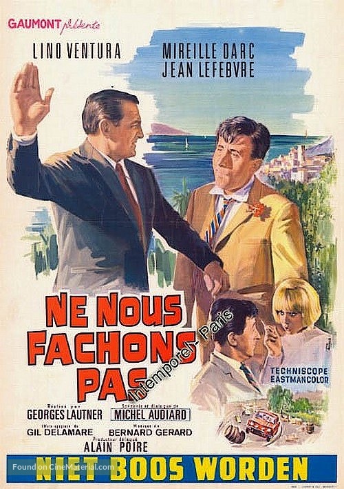 Ne nous f&acirc;chons pas - Belgian Movie Poster