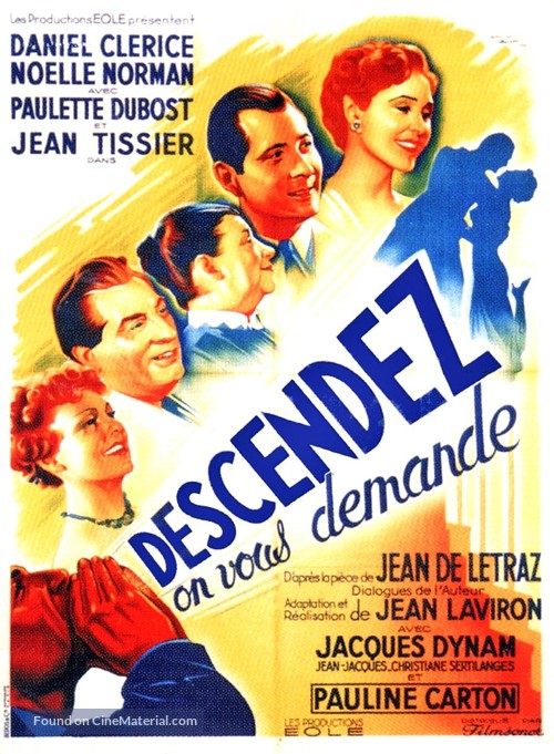 Descendez, on vous demande - French Movie Poster