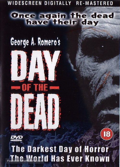 Day of the Dead - British DVD movie cover