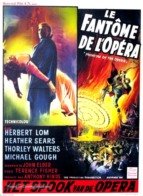 The Phantom of the Opera - Belgian Movie Poster