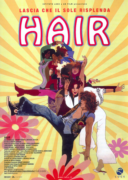 Hair - Italian Theatrical movie poster