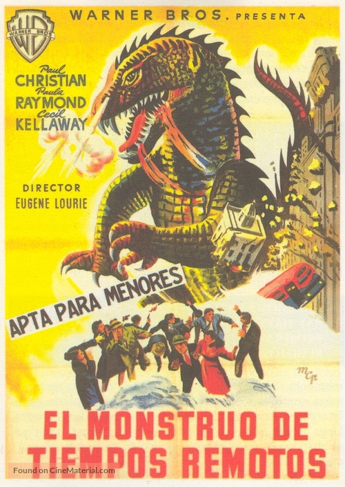 The Beast from 20,000 Fathoms - Spanish Movie Poster