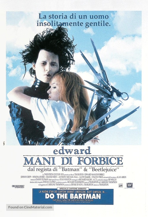 Edward Scissorhands - Italian Movie Poster