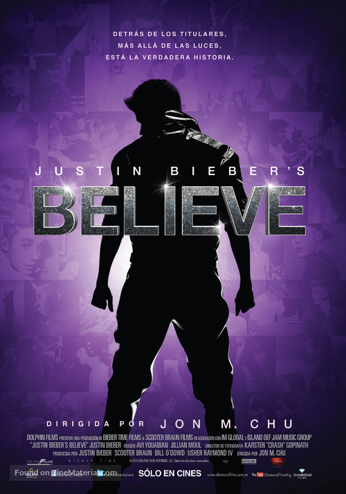 Justin Bieber&#039;s Believe - Argentinian Movie Poster