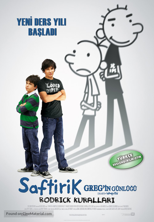 Diary of a Wimpy Kid 2: Rodrick Rules - Turkish Movie Poster