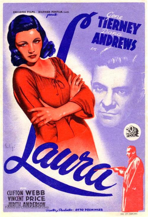 Laura - Spanish Movie Poster
