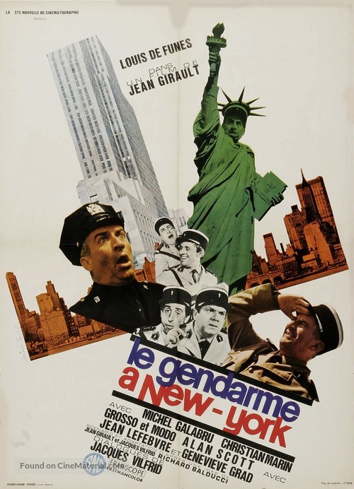 Le gendarme &agrave; New York - French Movie Poster