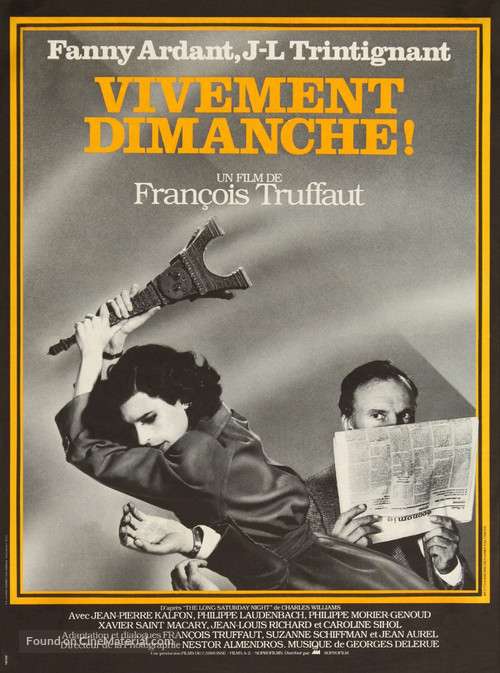 Vivement dimanche! - French Movie Poster