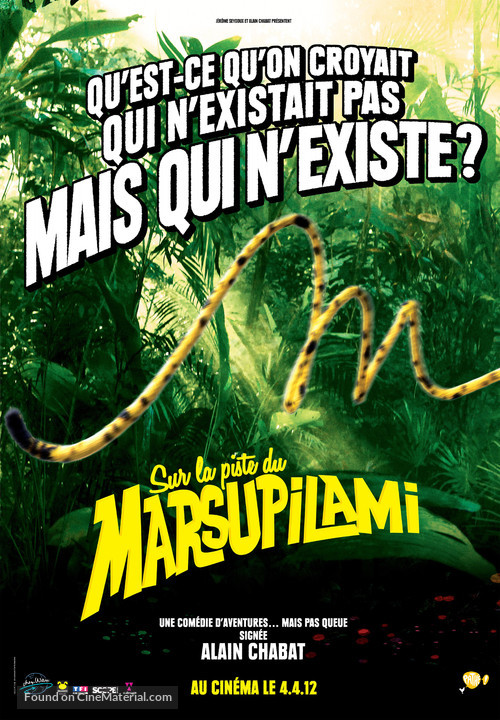 Sur la piste du Marsupilami - French Movie Poster