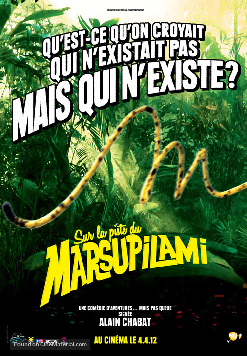Sur la piste du Marsupilami - French Movie Poster