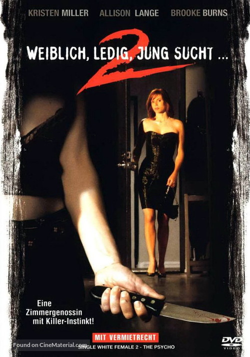 Single White Female 2: The Psycho - German Movie Cover