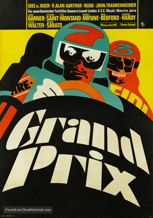 Grand Prix - German Movie Poster