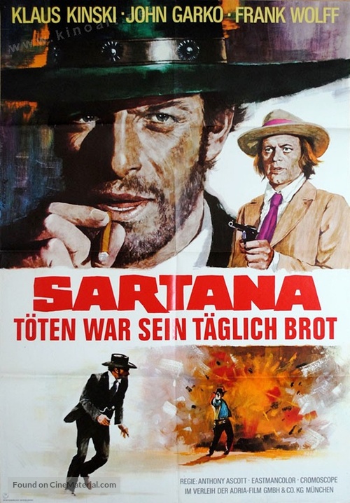 Sono Sartana, il vostro becchino - German Movie Poster