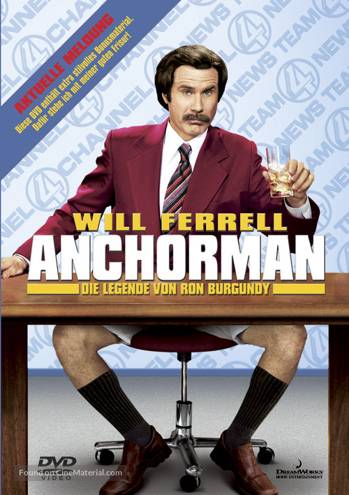Anchorman: The Legend of Ron Burgundy - German DVD movie cover