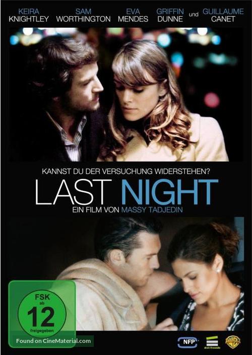Last Night - German DVD movie cover