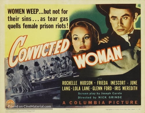 Convicted Woman - Theatrical movie poster