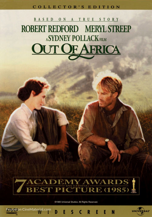 Out of Africa - DVD movie cover