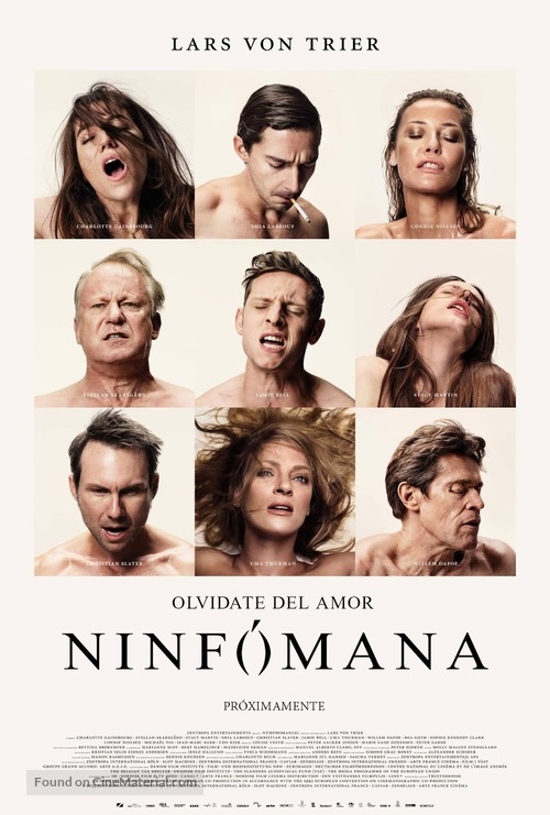 Nymphomaniac - Uruguayan Movie Poster