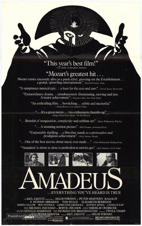 Amadeus - Movie Poster