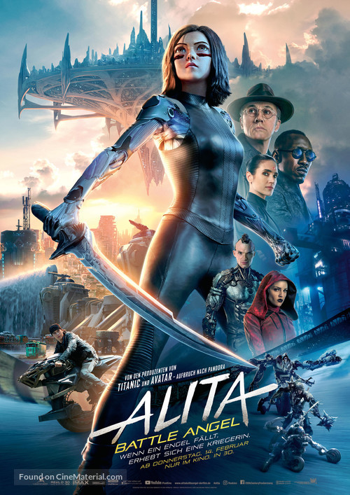 Alita: Battle Angel - German Movie Poster
