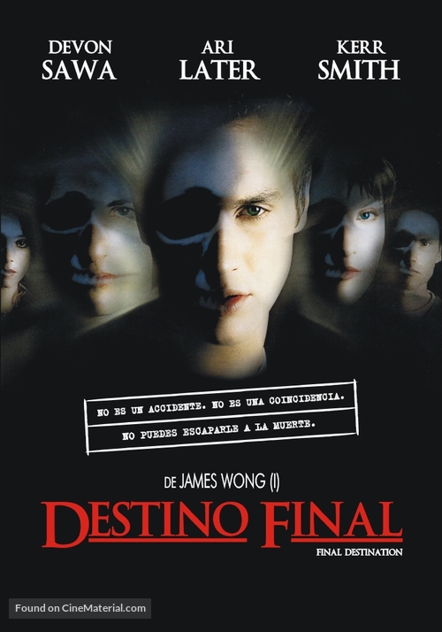 Final Destination - Argentinian DVD movie cover