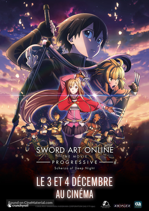 Gekijouban Sword Art Online the Movie: Progressive - Kuraki Yuuyami no Scherzo - French Movie Poster