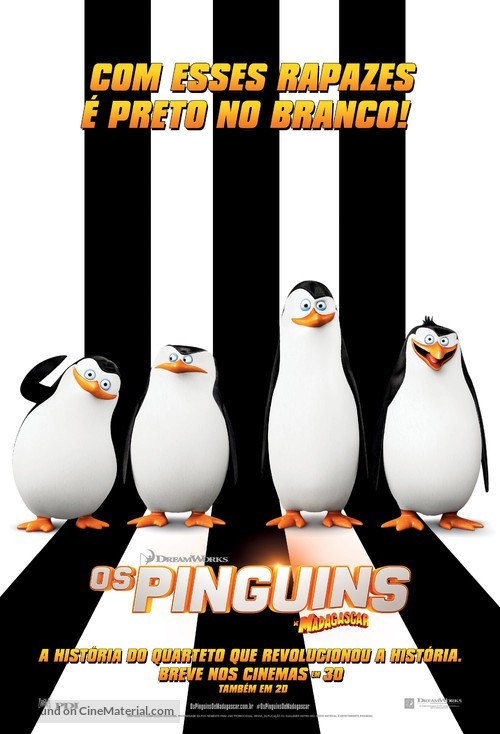 Penguins of Madagascar - Brazilian Movie Poster