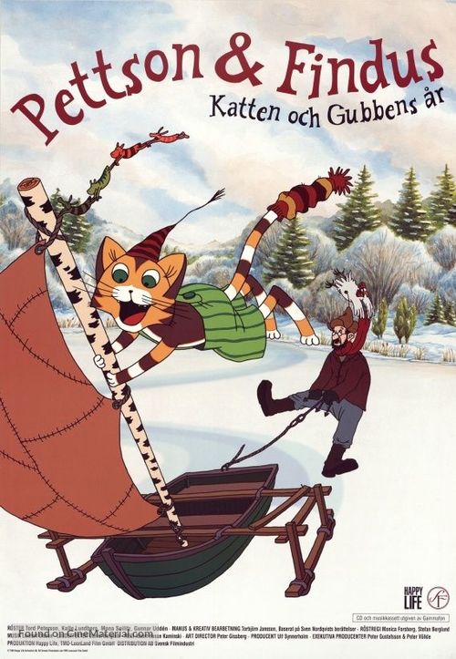 Pettson och Findus - katten och gubbens &aring;r - Swedish Movie Poster