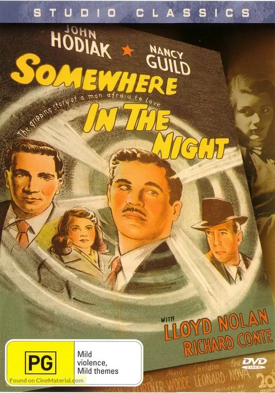 Somewhere in the Night - Australian DVD movie cover