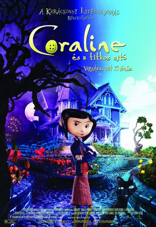 Coraline - Hungarian Movie Poster