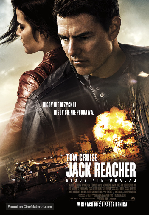 Jack Reacher: Never Go Back - Polish Movie Poster