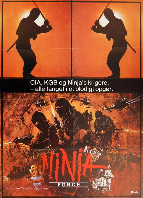The Ninja Mission - Danish VHS movie cover