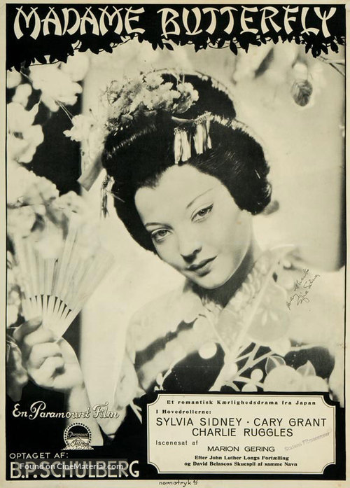 Madame Butterfly - Danish Movie Poster
