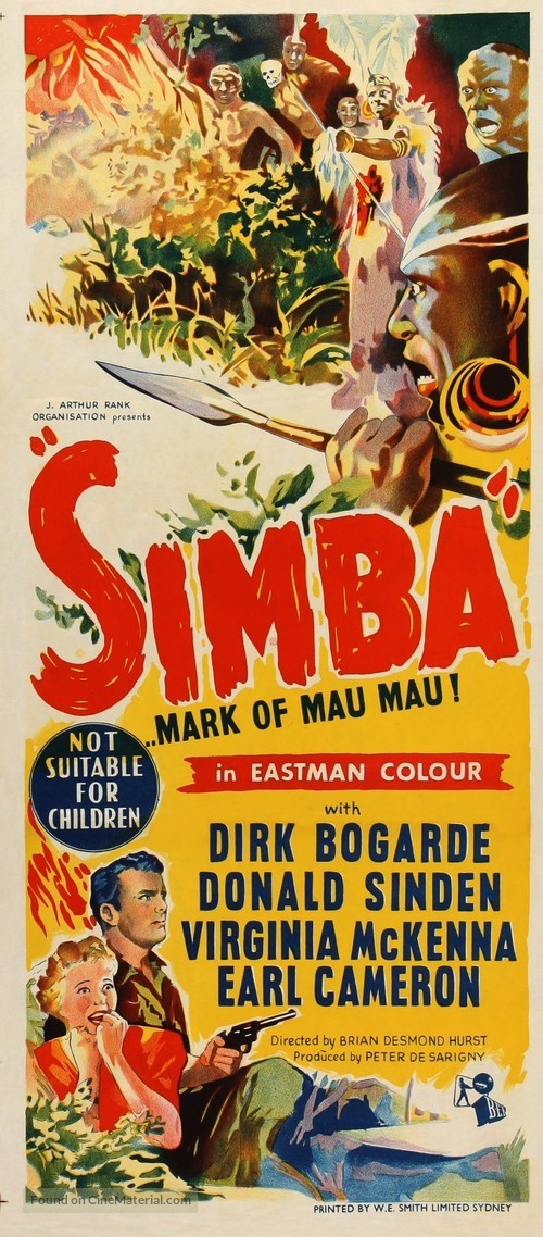 Simba - Australian Movie Poster