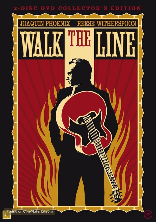 Walk the Line - Danish DVD movie cover