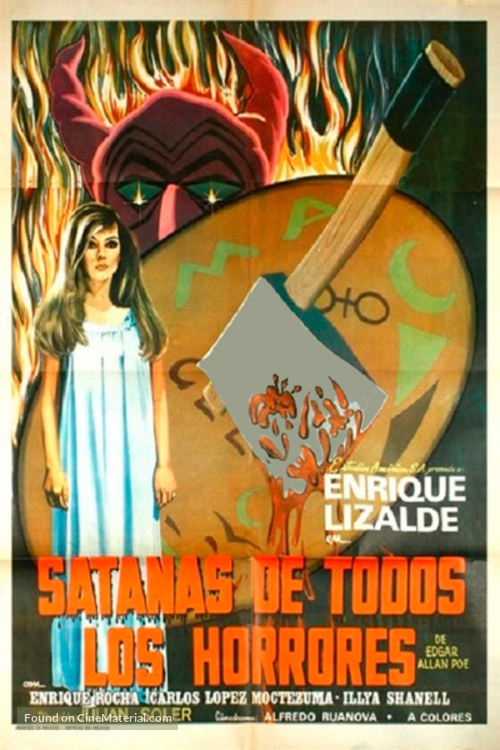 Satan&aacute;s de todos los horrores - Mexican Movie Poster
