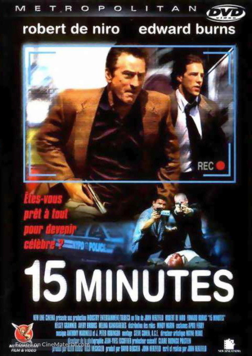 15 Minutes - French DVD movie cover
