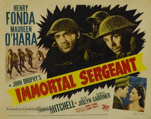 Immortal Sergeant - Movie Poster