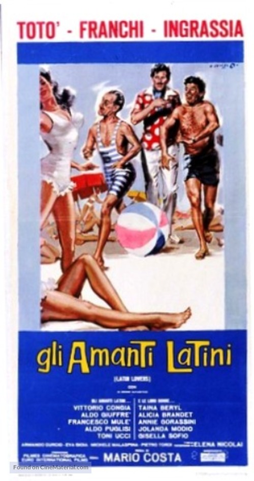 Gli amanti latini - Italian Movie Poster