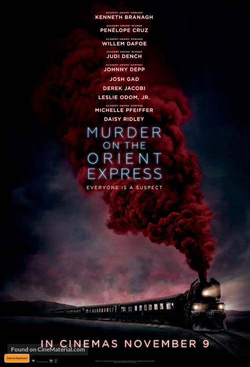 Murder on the Orient Express - Australian Movie Poster