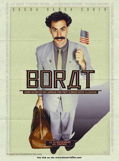 Borat: Cultural Learnings of America for Make Benefit Glorious Nation of Kazakhstan - French Movie Poster