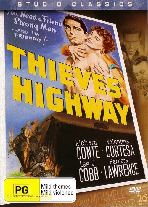 Thieves&#039; Highway - Australian DVD movie cover