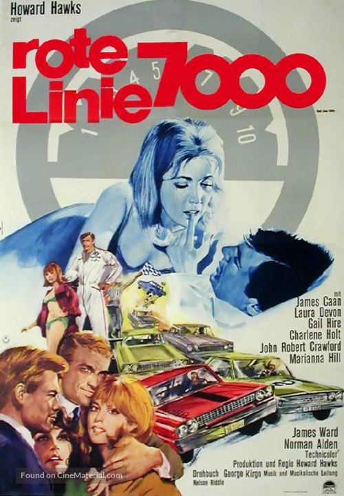 Red Line 7000 - German Movie Poster