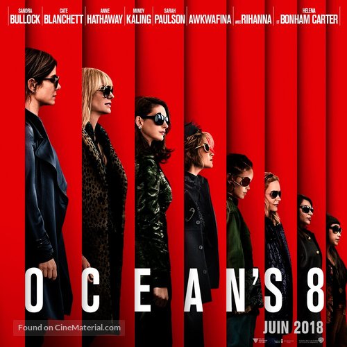 Ocean&#039;s 8 - French Movie Poster