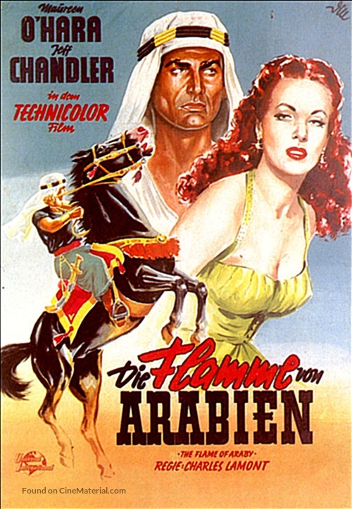 Flame of Araby - German Movie Poster