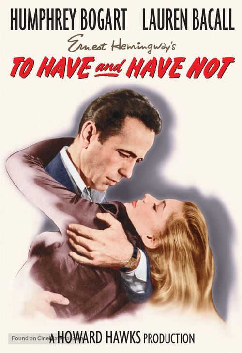 To Have and Have Not - DVD movie cover