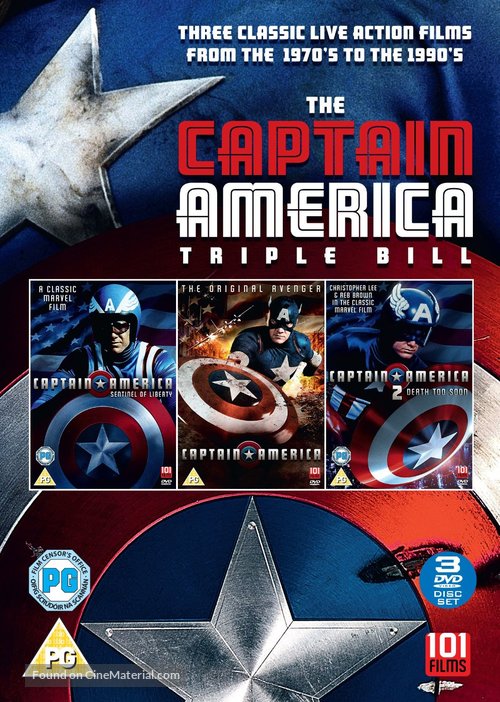 Captain America - British DVD movie cover